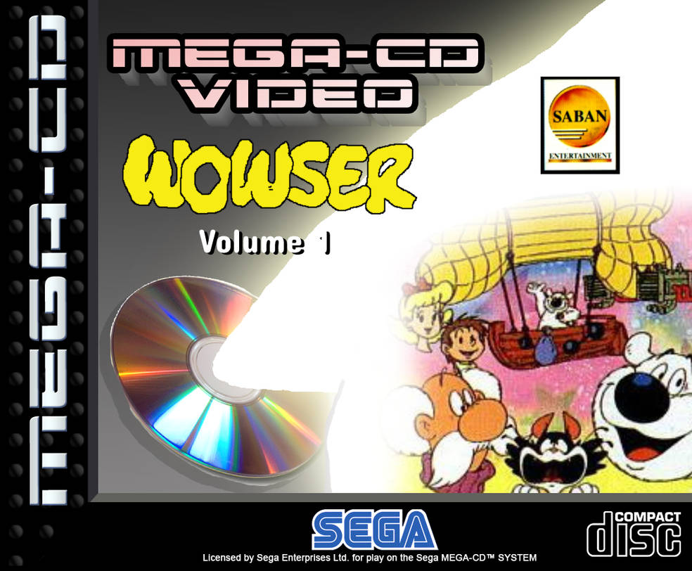 Wowser Volume 1 on Mega-CD Video cover by zacharylunsfordart on DeviantArt