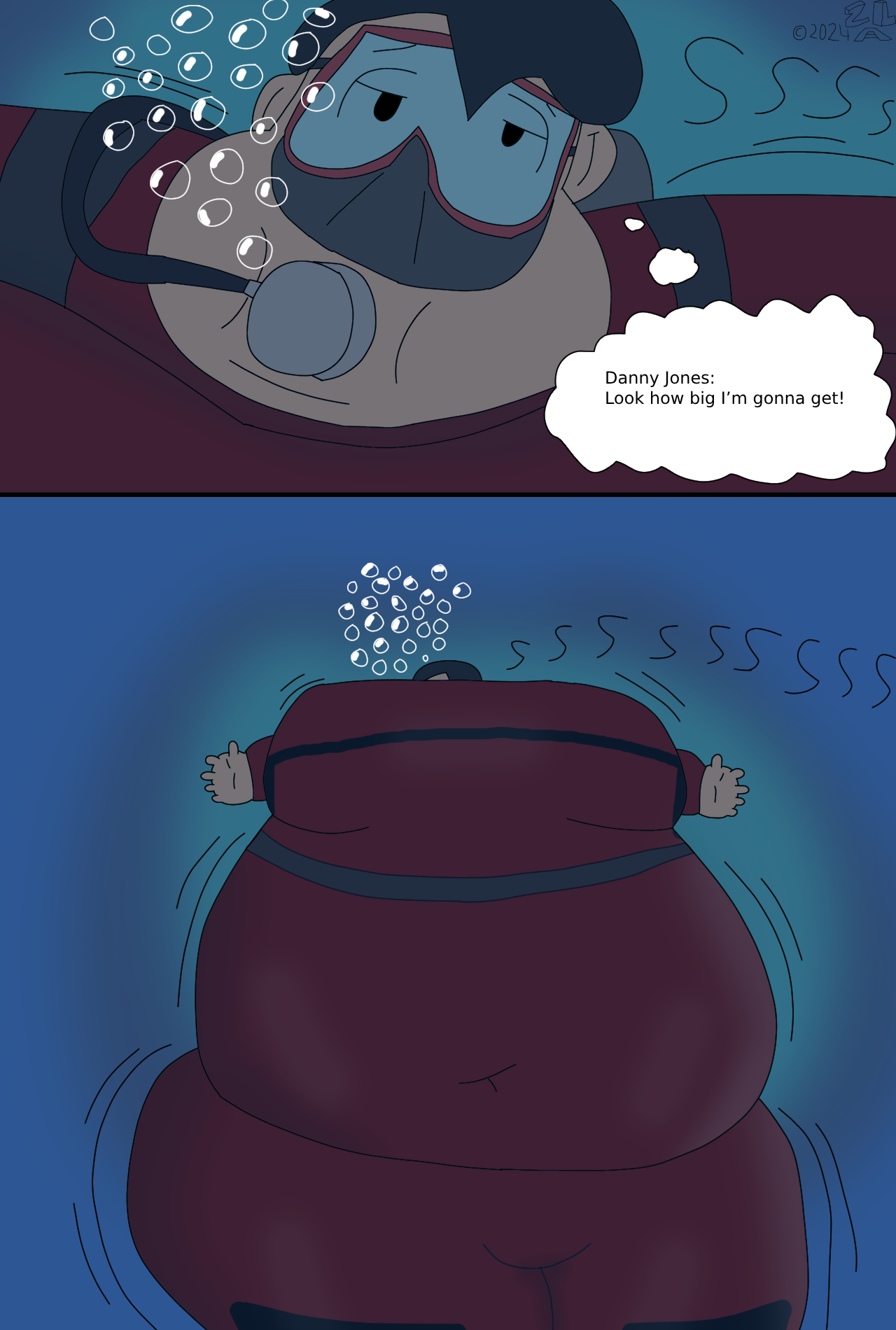 Undersea Inflation Danny Jones Underwater Inflation by zacharylunsfordart on DeviantArt