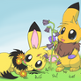 Eevees and flowers