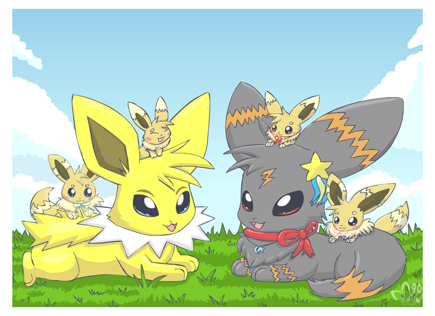 Baby eeveelutions.. the vees?? These are Eevee x Eeveelution