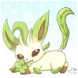 St Patrick's Day Leafeon