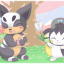 Emolga and Houndour