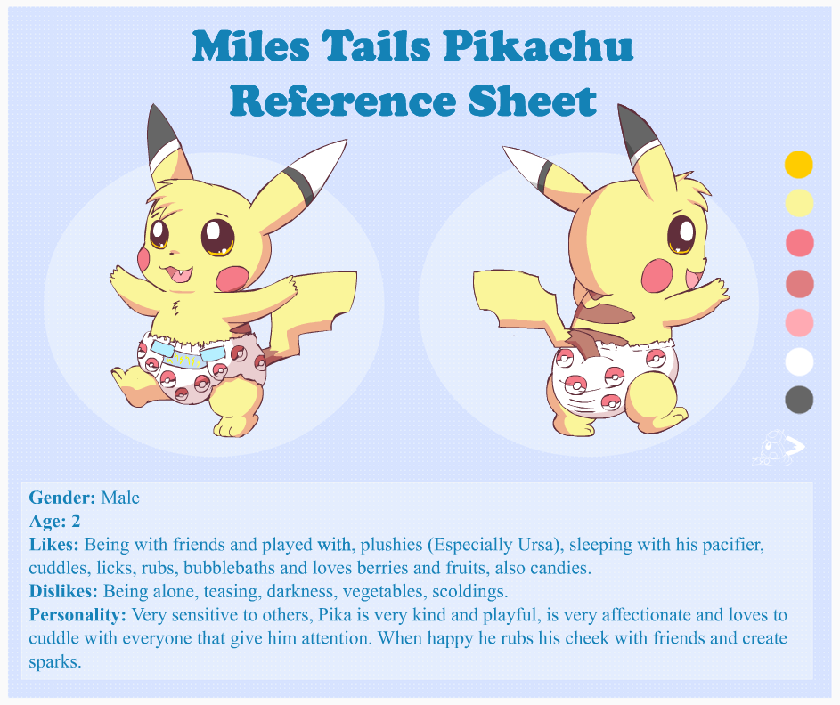 Miles Tails Pikachu Ref by pichu90 on DeviantArt