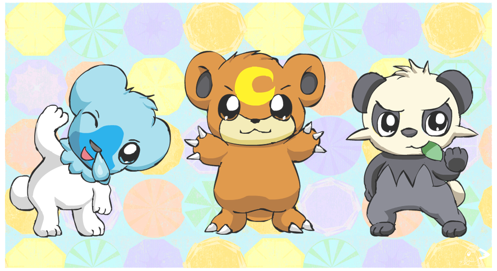 Three Cuddly Pokebears