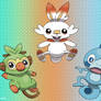 Pokemon Galar Starters