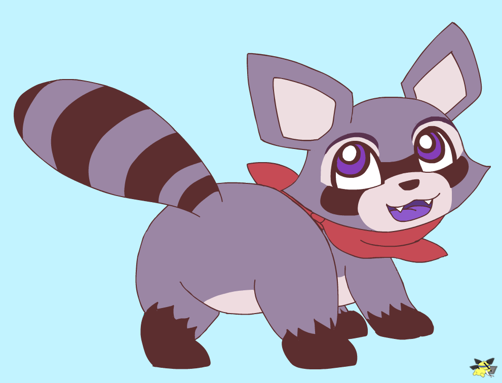 Rambley the Raccoon by pichu90 on DeviantArt