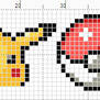 Pikachu And Pokeballs banner pattern