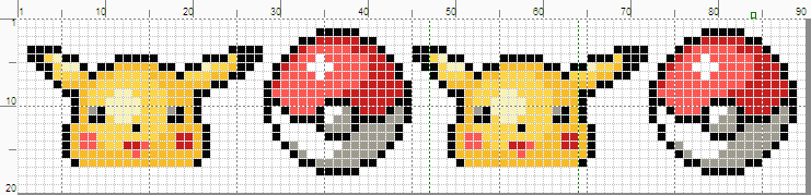 Pokemon Pikachu with pokeball Cross Stitch Pattern PDF - Inspire Uplift