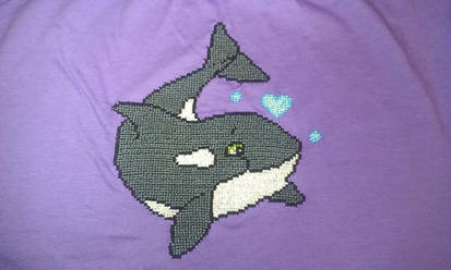 Orca Cross Stitch shirt