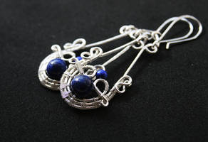 Handmade Wire Earrings in Silver