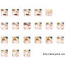 facial expressions set