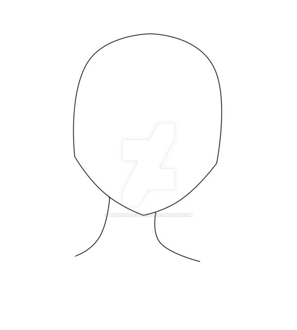 Simple Head Base FIRST ANIME HEAD BASE by tabathalover77 on DeviantArt
