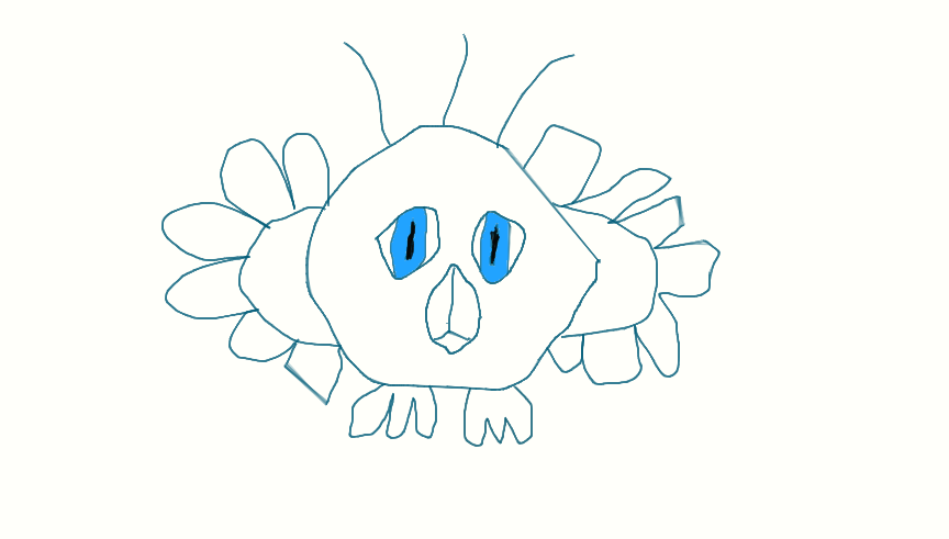 Crappy Birdy drawing.