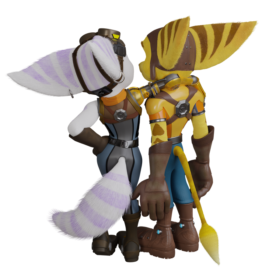 Ratchet and Rivet Back View by Fynamic on DeviantArt