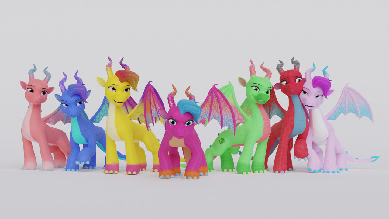 MLP Generation Dragons by Fynamic on DeviantArt