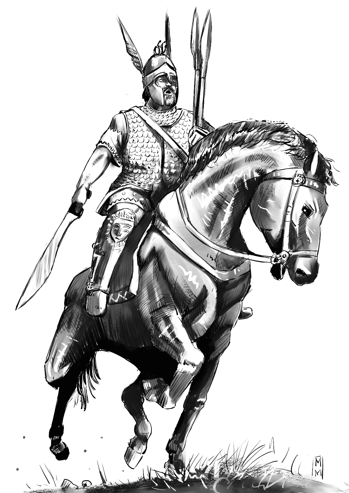 Thracian Rider Thracian King by MerullaArt on DeviantArt