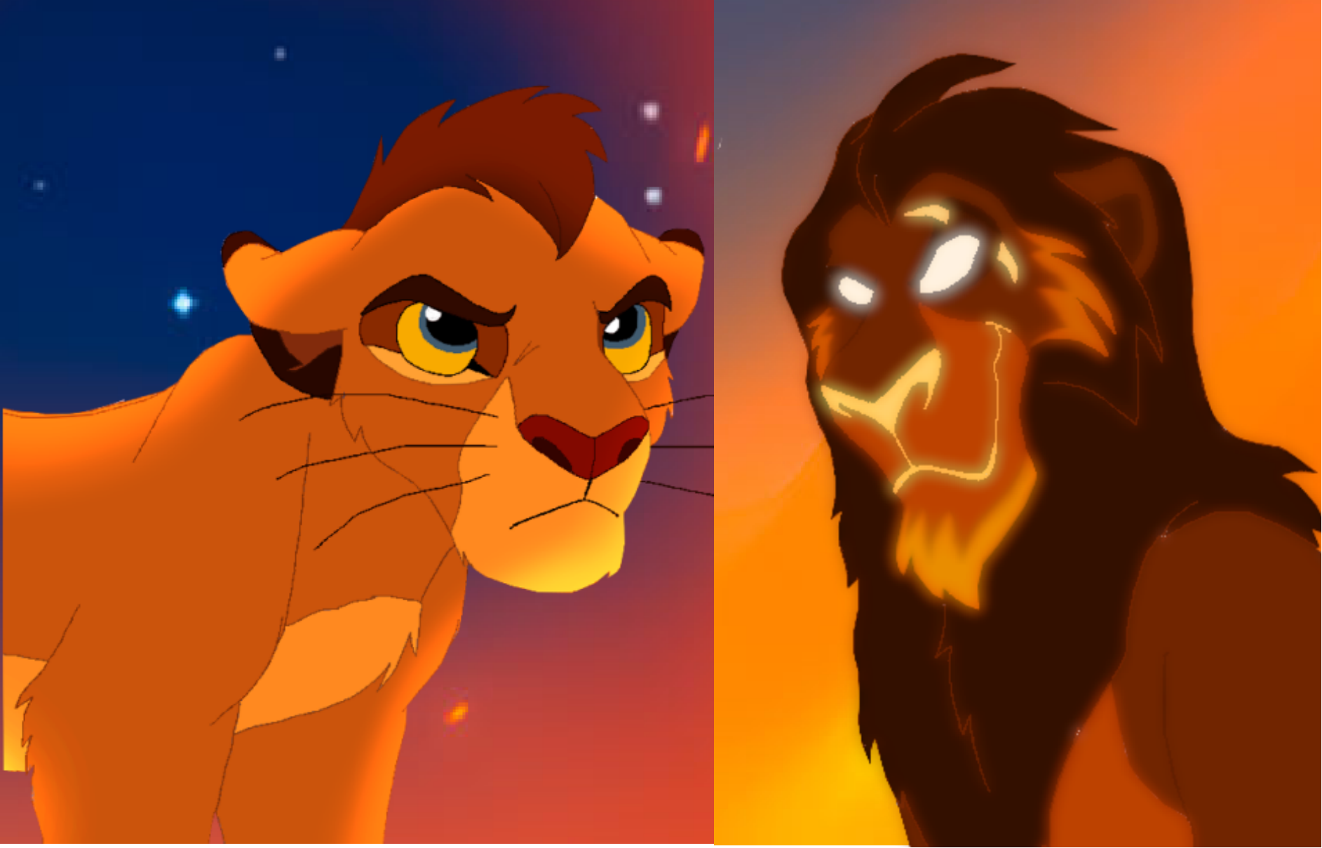 Kopa Scared Kopa Confrontation With Scar (A Kopa's Story) by KingOf2010 on DeviantArt