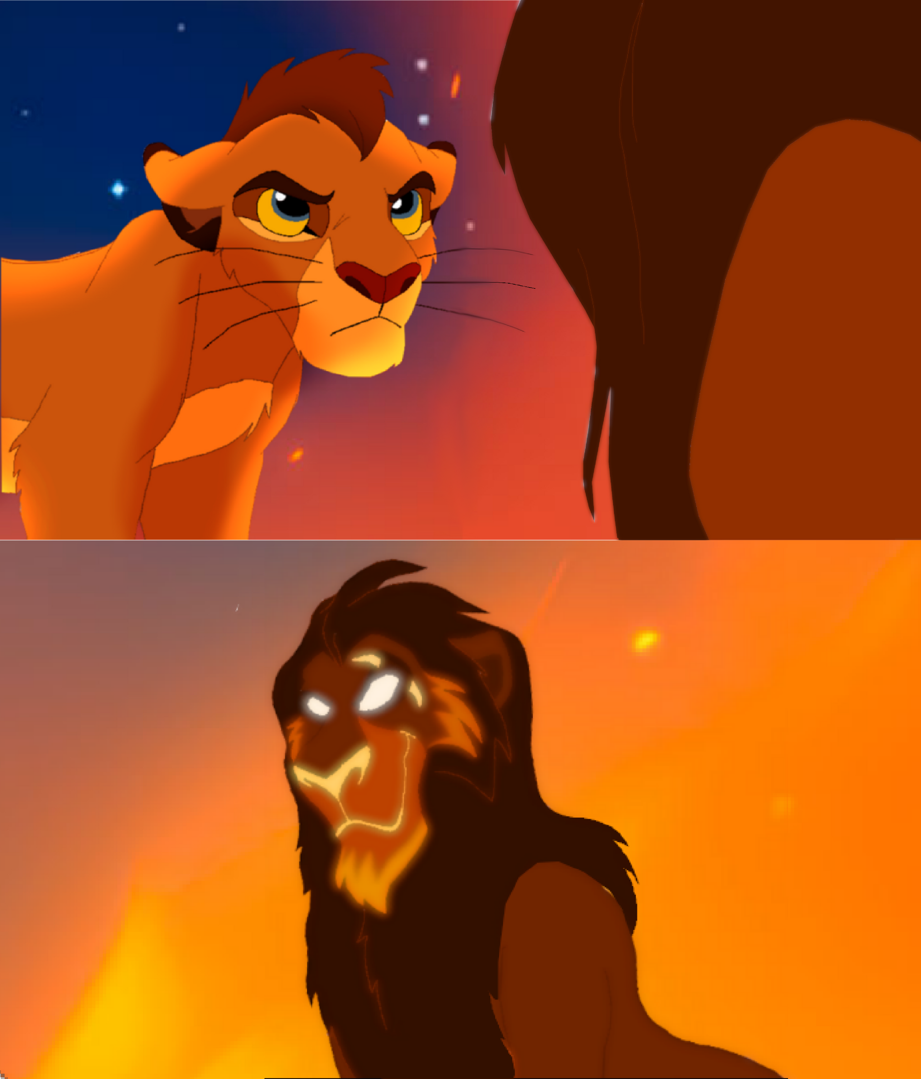 Kopa Scared Kopa Confrontation With Scar (A Kopa's Story) by KingOf2010 on DeviantArt