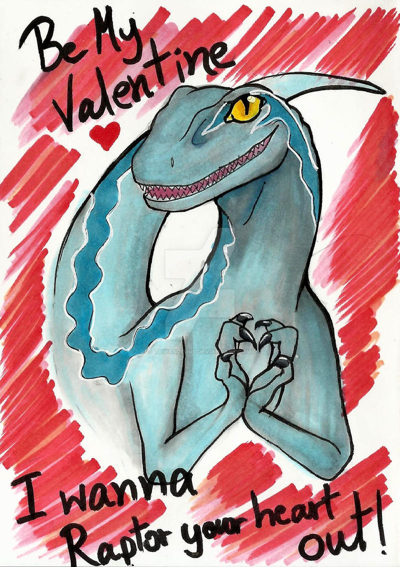 Jurassic World- Blue- Be my valentine