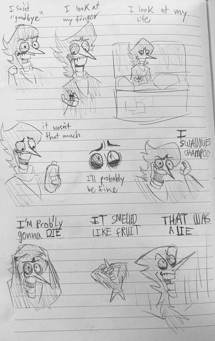 I Swallowed Shampoo p2 by BrightonTheYeet on DeviantArt
