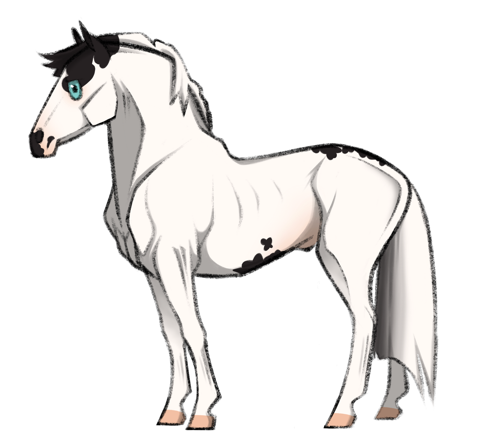 A spotted string bean by EmeraldTheWoof on DeviantArt