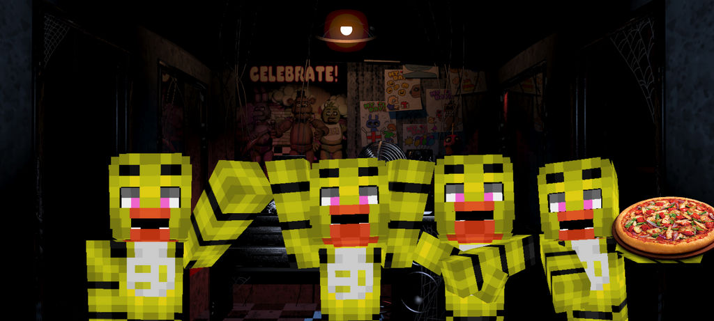 Withered Chica  FNaF 2 Minecraft Skin