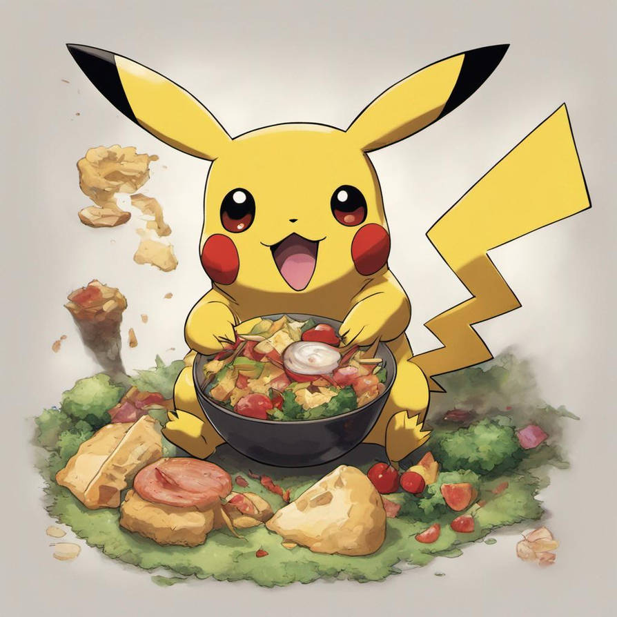 Pikachu Eating Ramen by PokemanOng on DeviantArt