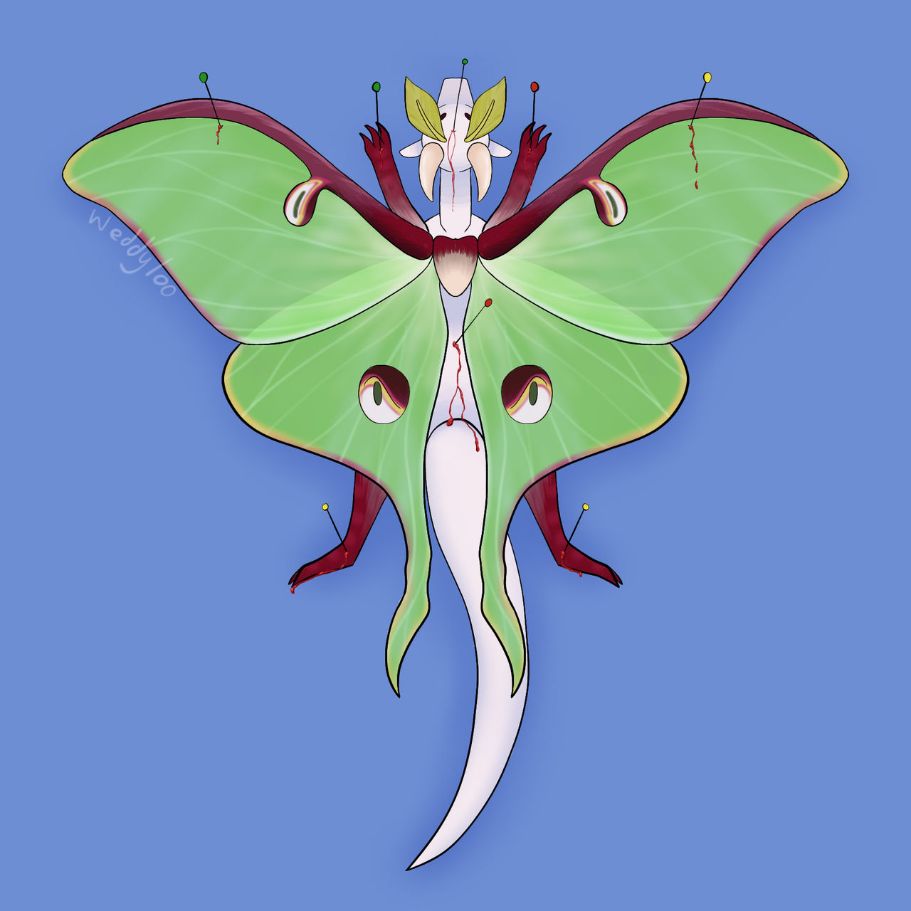 Luna Moth Ransom Note Luna Moth by Weddyloo on DeviantArt