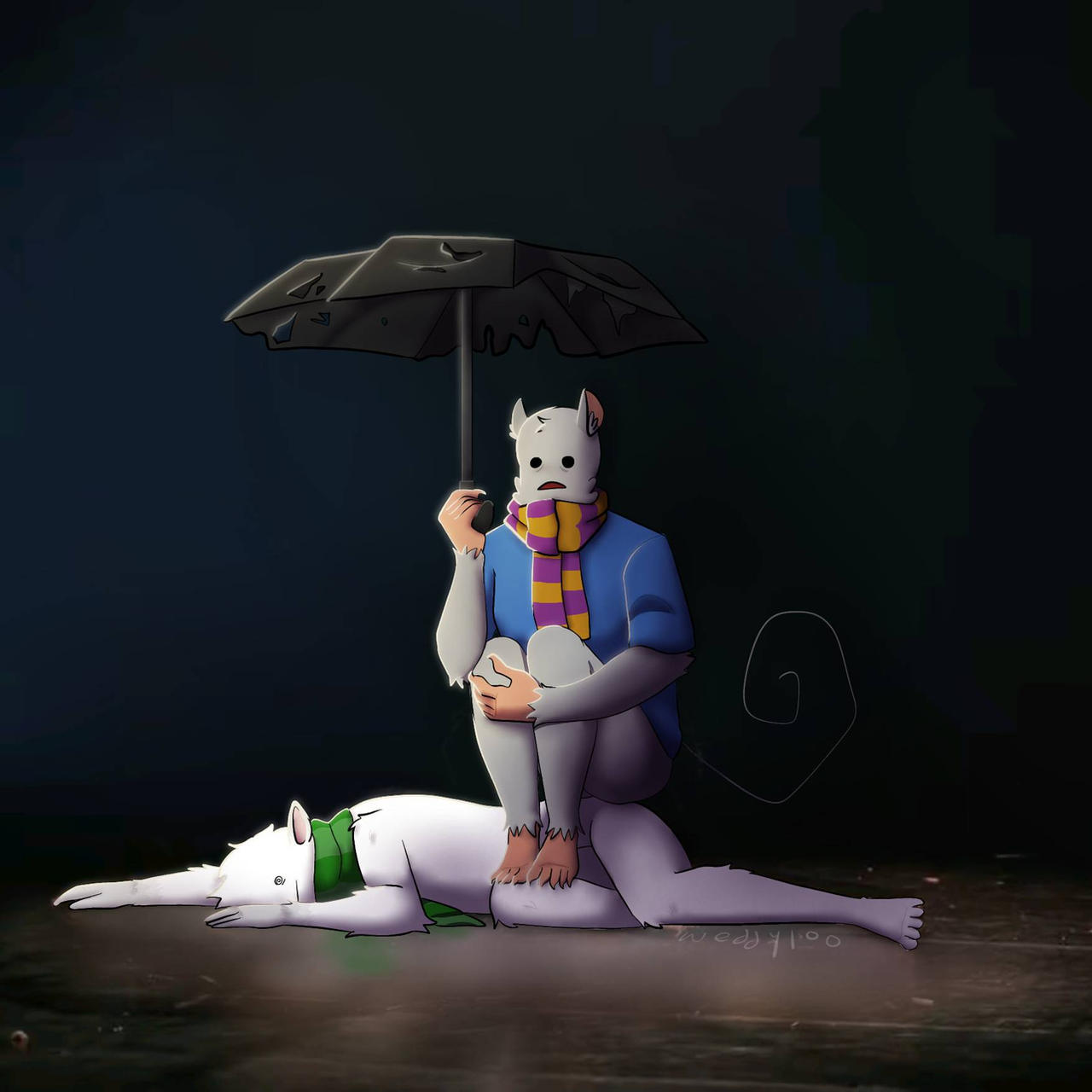 Sitting on the drunk