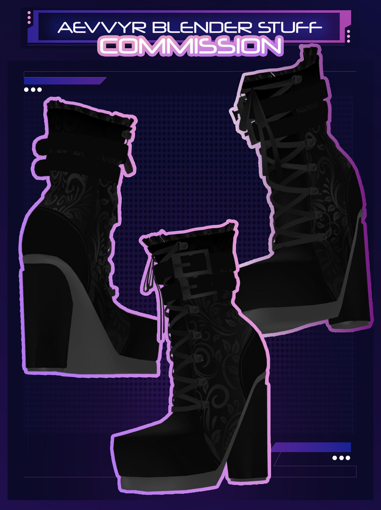 Boot Base Deviantart MMD COMMISSION Victorian Boots by aevvyr on DeviantArt