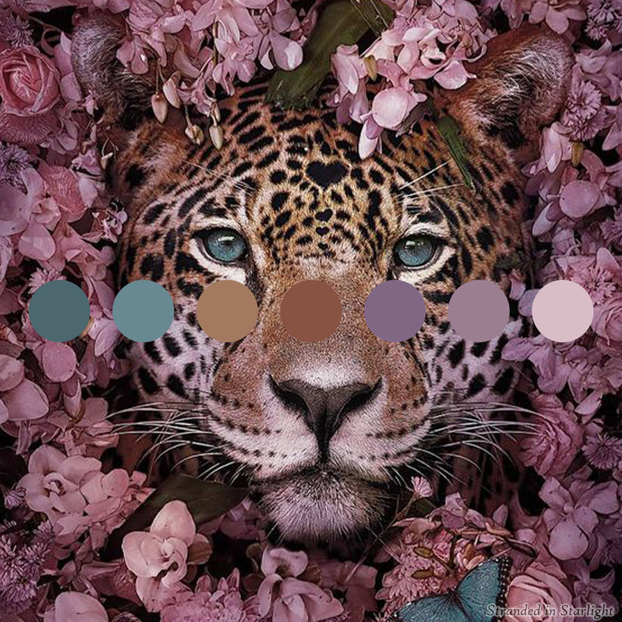 Pink Leopard Color Camouflaged in Pink Leopard Color Palette by StrandedInStarlight on ...