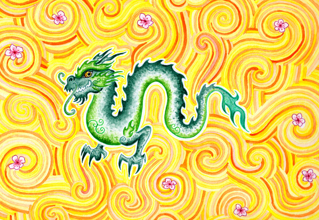 Cherry Blossom Dragon