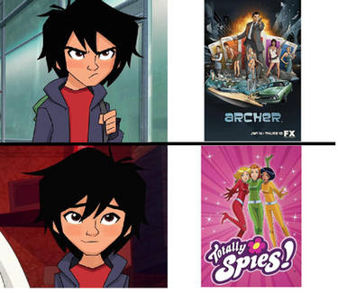 Hiro Drake Meme with Archer and Totally Spies