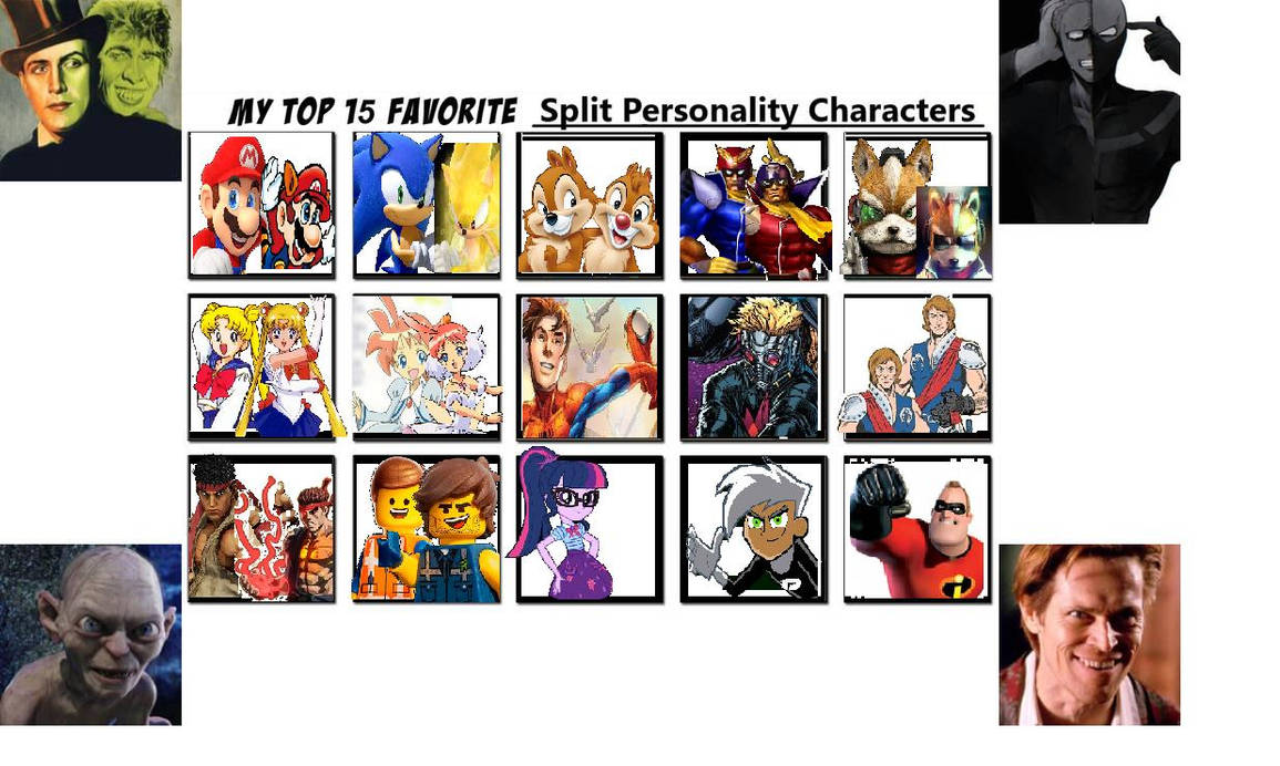 Character Split Pfps My Top 15 Favorite Split Personality Characters by SaucerofPeril on ...