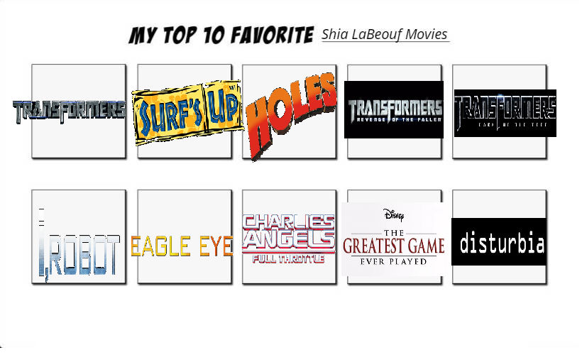 Labuff My Top 10 Favorite Shia LaBeouf Movies by SaucerofPeril on DeviantArt