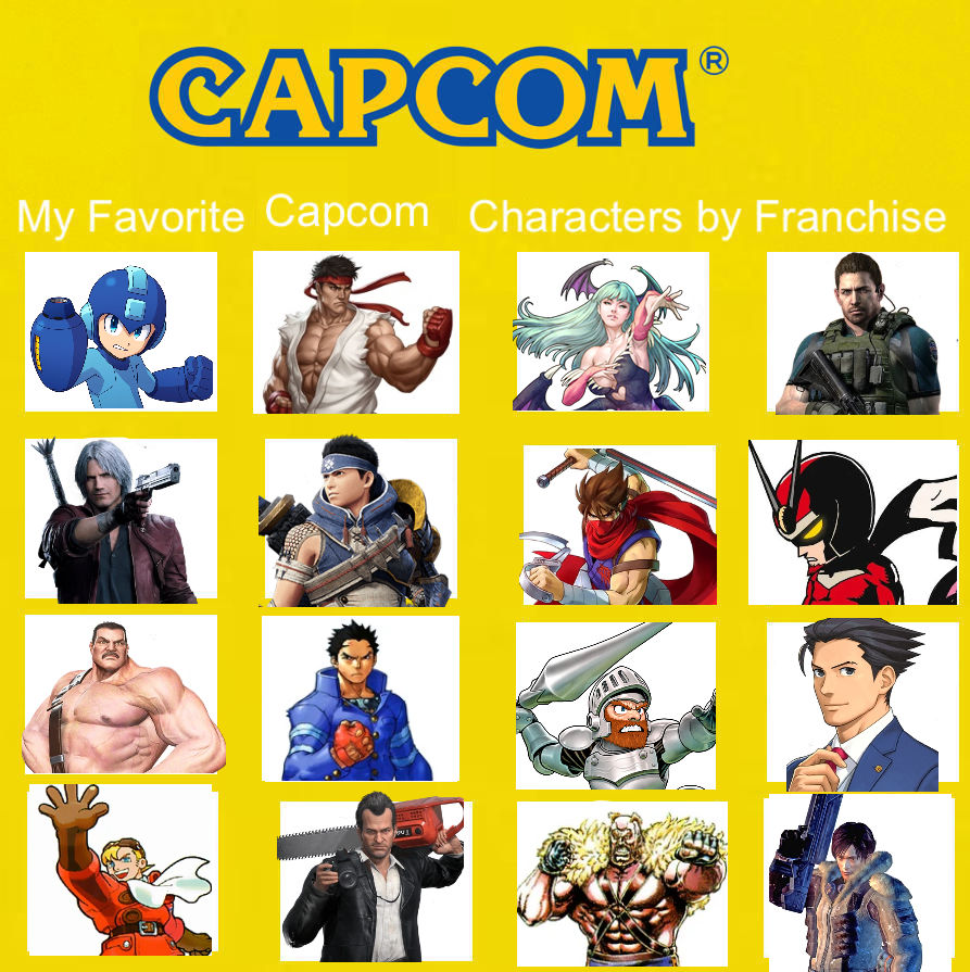 My Favorite Capcom Characters by Franchise by SaucerofPeril on DeviantArt