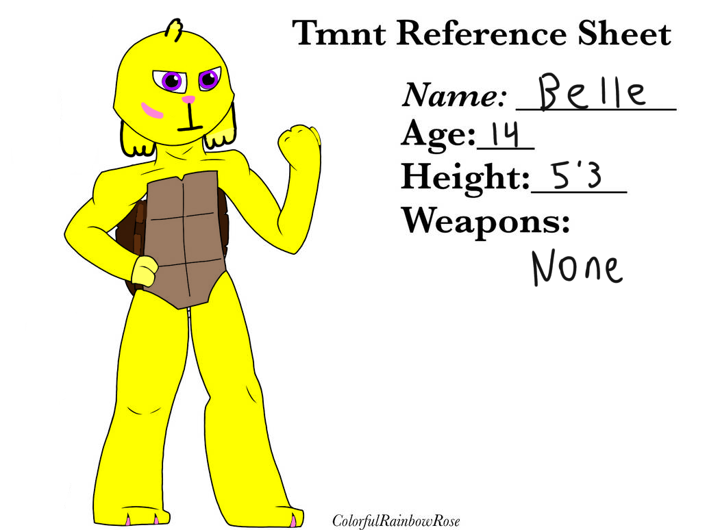 TMNT OC Belle: Reference Sheet