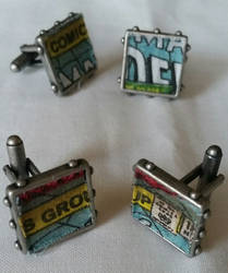 comic cufflinks