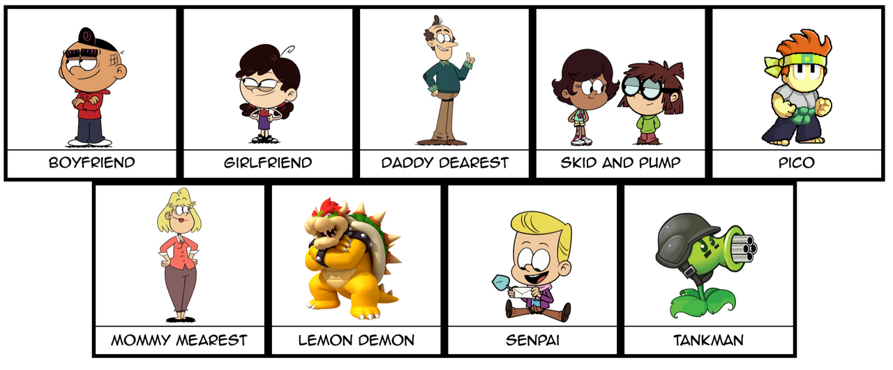 My FNF Cast by BrianLoudArts on DeviantArt