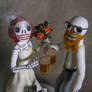 Day of the Dead wedding cake topper