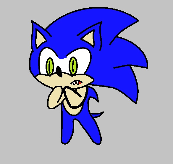 cute little chibi sonic vampire