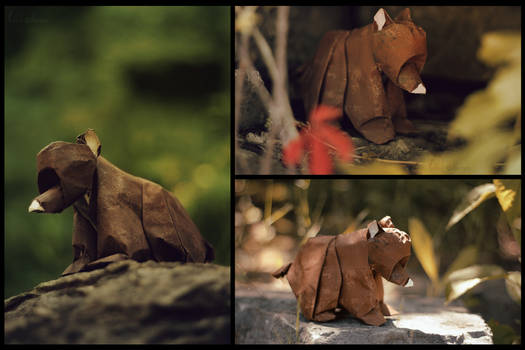 Origami Bear Cub