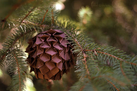 Origami Pine cone