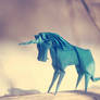 Origami Winter Unicorn