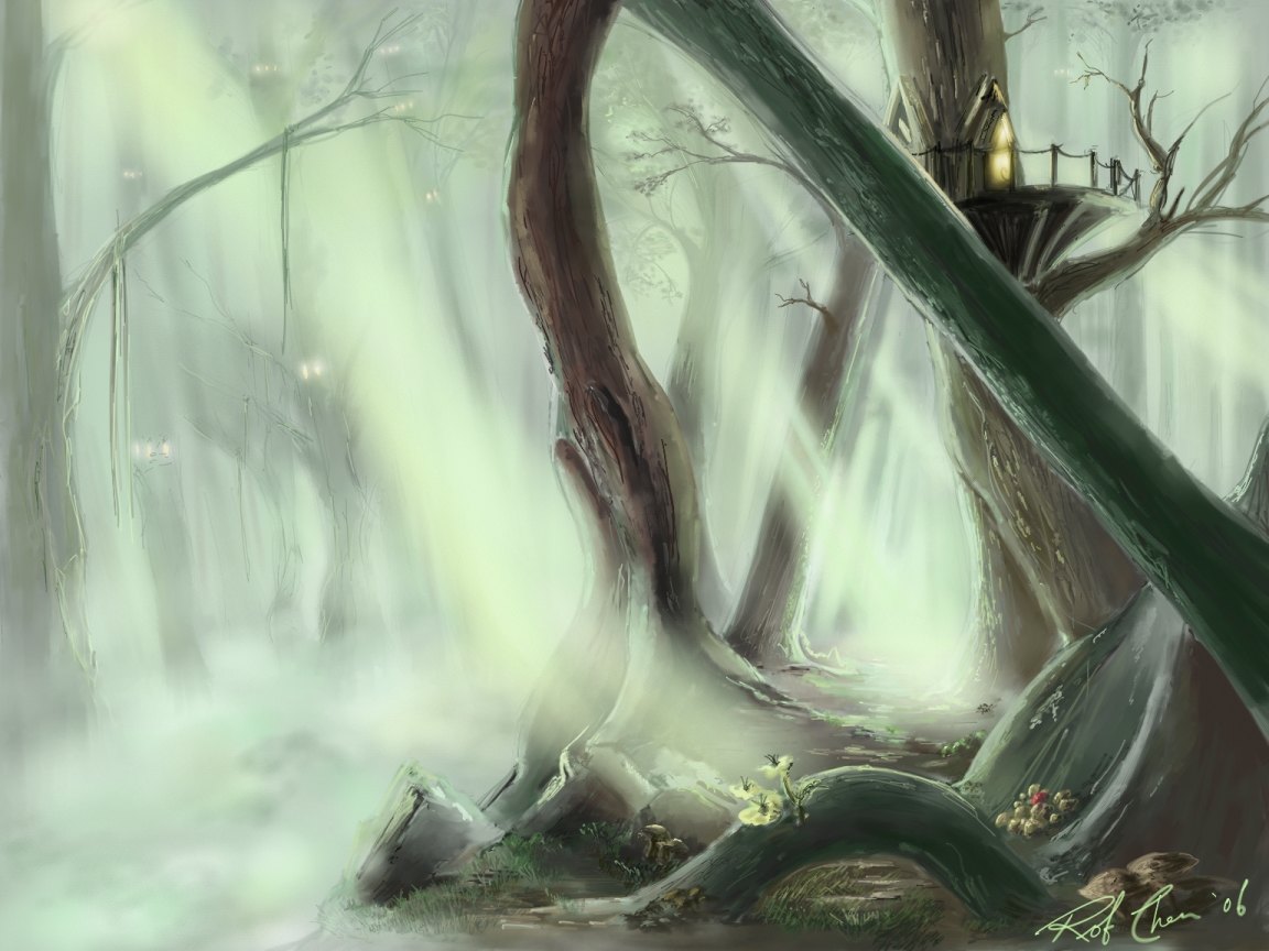 Mysterious Forest By P1zzaman On Deviantart
