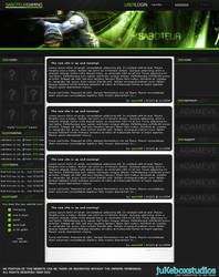 dark gray and green template