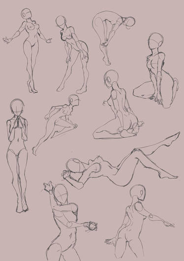 Female poses by Caynez on DeviantArt  Figure drawing reference, Body  reference drawing, Anime poses reference