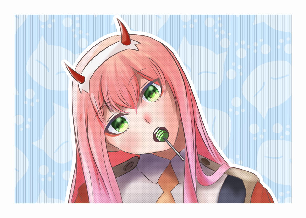 Zero Two Print 5x7 by AnjoJoestar on DeviantArt