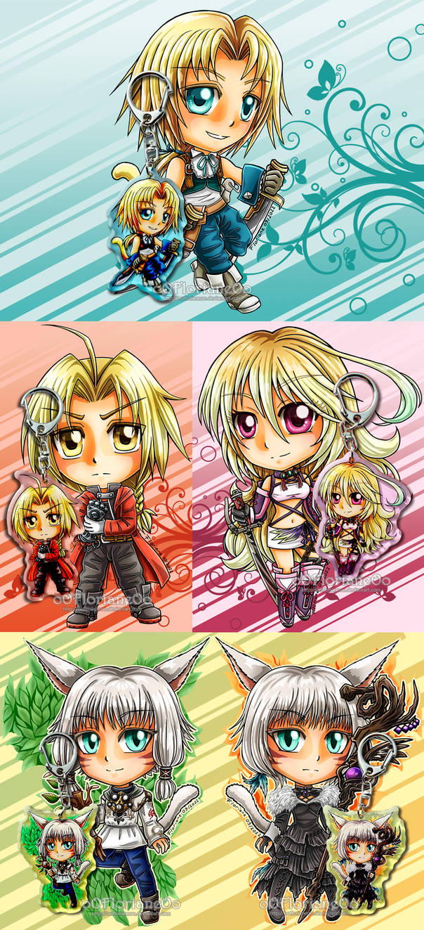 2022 part 2 Chibis Key Chains by oOFlorianeOo on DeviantArt