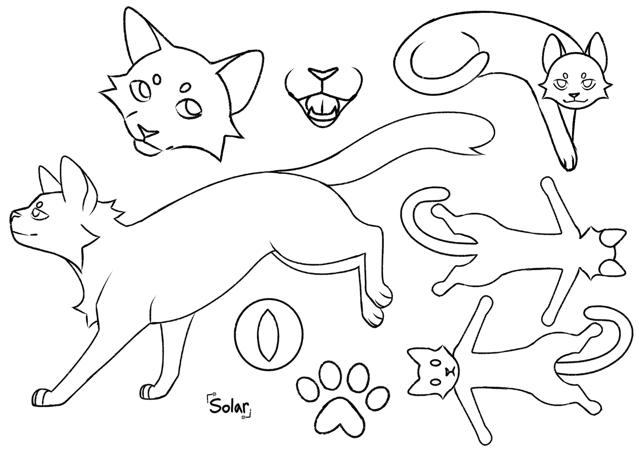 Feline Ref Base F2u cat ref sheet base ! by InumakisAnkles on DeviantArt